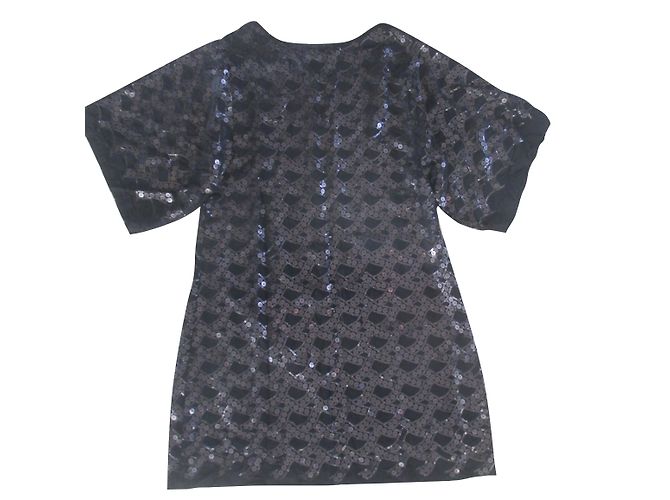 Scarlett Roos Kleid schwarz mit Pailletten Metallisch - Ansicht 2