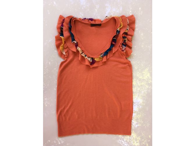 Top de seda Alberta Ferretti Naranja - vista 3