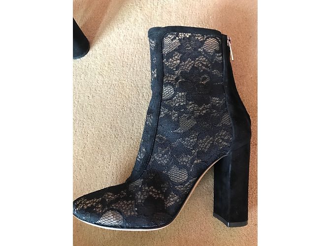 Botines Gianvito Rossi de ante negro - vista 5