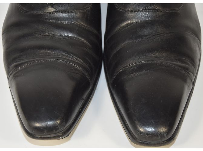 Autre Marque Richelieu en cuir noir chaussures taille 44 - vue 4