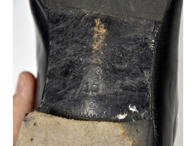 Autre Marque Richelieu en cuir noir chaussures taille 44 - vue 8