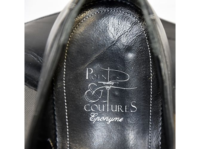 Autre Marque Richelieu en cuir noir chaussures taille 44 - vue 9
