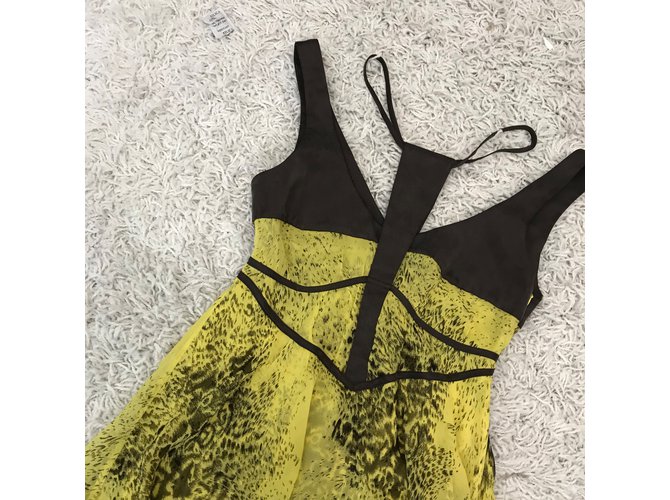 Sass & Bide Kleider Gelb Anthrazitgrau - Ansicht 5