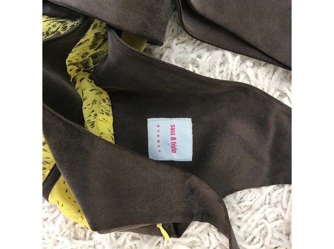 Sass & Bide Kleider Gelb Anthrazitgrau - Ansicht 7