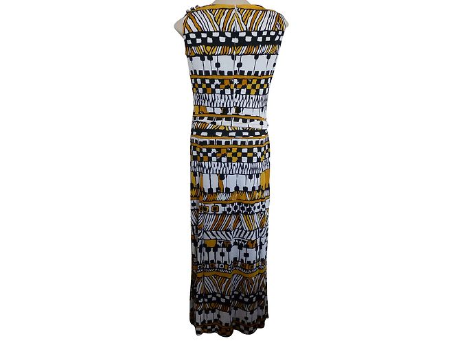 Autre Marque TRICOSAT Langes Jerseykleid mit Print Mehrfarben - Ansicht 2