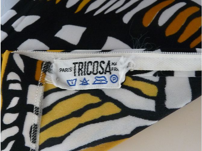 Autre Marque TRICOSAT Langes Jerseykleid mit Print Mehrfarben - Ansicht 4