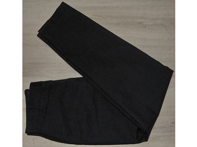Agnès b. Wool Trousers Black - view 7