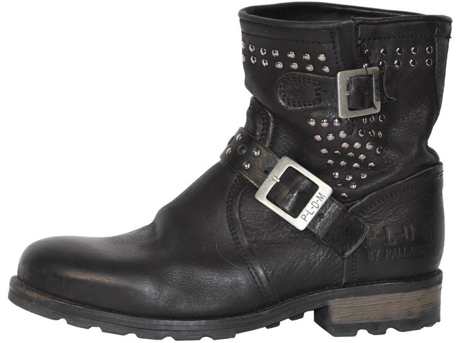 Palladium Stivaletti Nero - vista 3