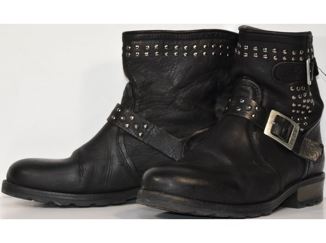 Palladium Stivaletti Nero - vista 4