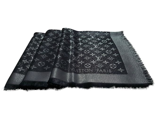 Louis Vuitton Classical Monogram Scarf Black - view 2