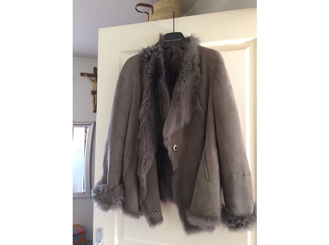 Gerard Darel Lammfelljacke Grau M - Ansicht 3