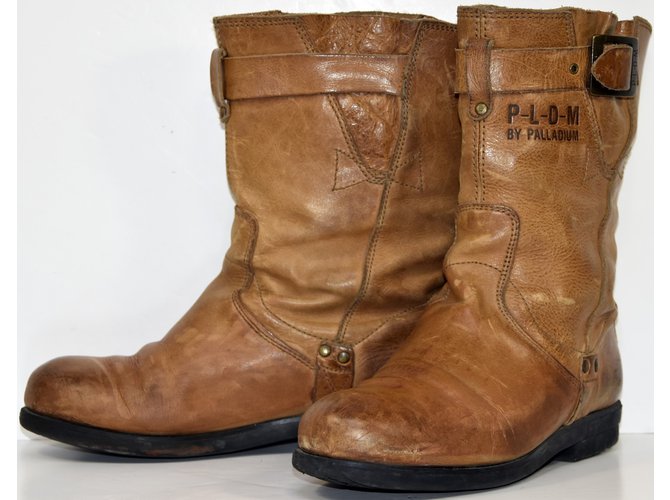 Palladium Stivaletti Caramello - vista 3