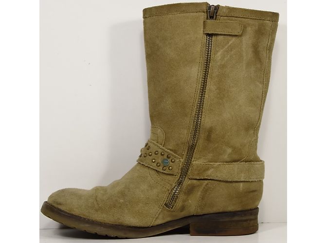 Botas Pom d'Api Beige de Piel de Ciervo - vista 3