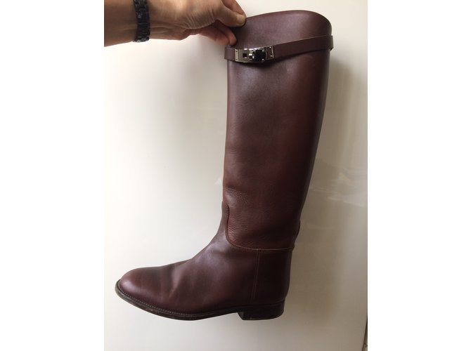 Kelly Hermès Stivali Marrone - vista 8
