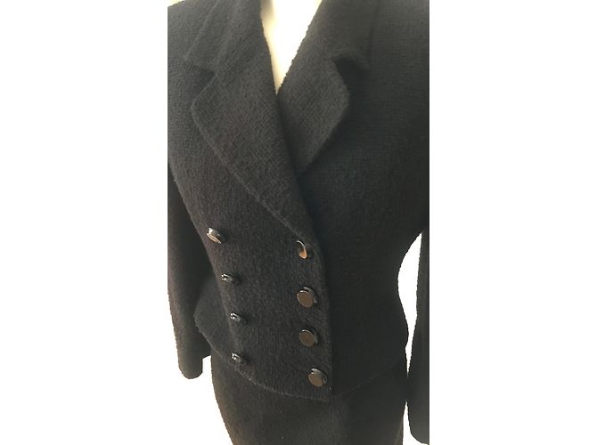 Conjunto de saia Dolce & Gabbana em lã preto - vista 2