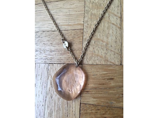 Collana Les Nereides Catena d'Oro con Pietra di Rugiada Nude - vista 3