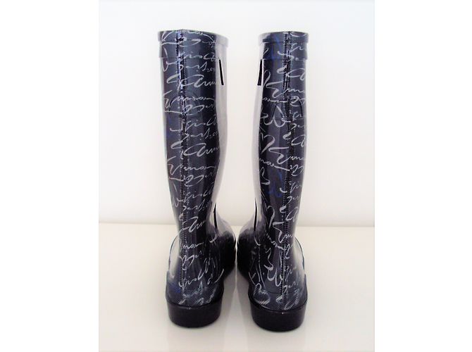 Botas Armani azul de goma 38 - vista 4