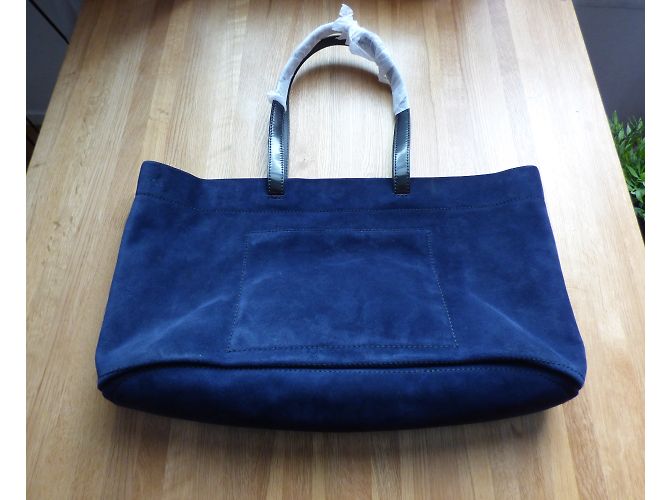 Borsa tote Kenzo Bike in velluto blu navy Nero - vista 11