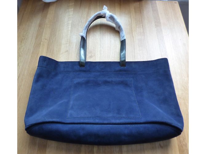 Borsa tote Kenzo Bike in velluto blu navy Nero - vista 12
