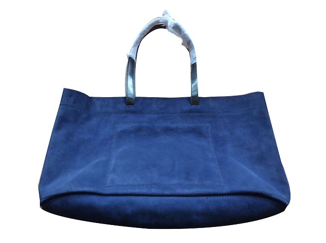 Borsa tote Kenzo Bike in velluto blu navy Nero - vista 2