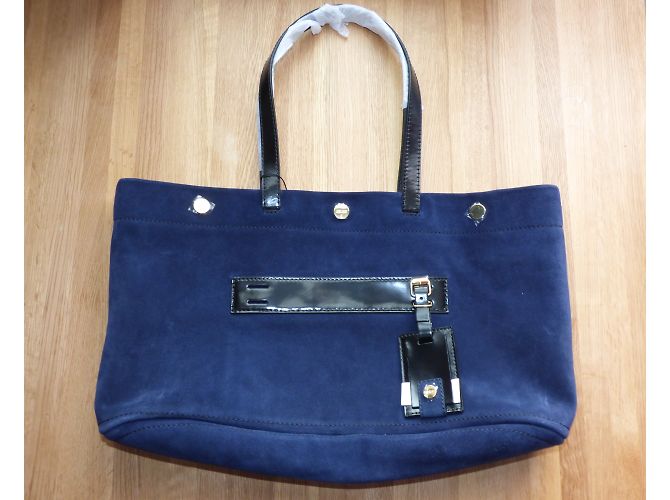 Borsa tote Kenzo Bike in velluto blu navy Nero - vista 3