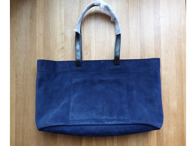 Borsa tote Kenzo Bike in velluto blu navy Nero - vista 9