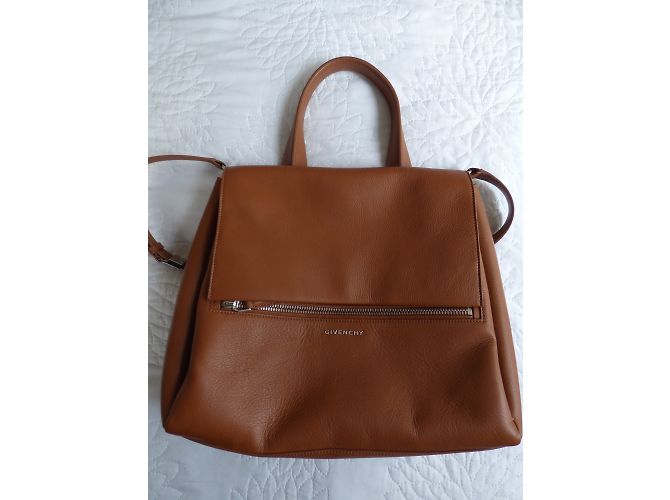 Borsa a spalla Givenchy Pandora in pelle marrone Caramello - vista 19