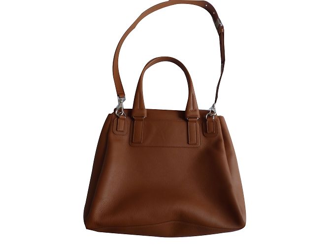 Borsa a spalla Givenchy Pandora in pelle marrone Caramello - vista 2