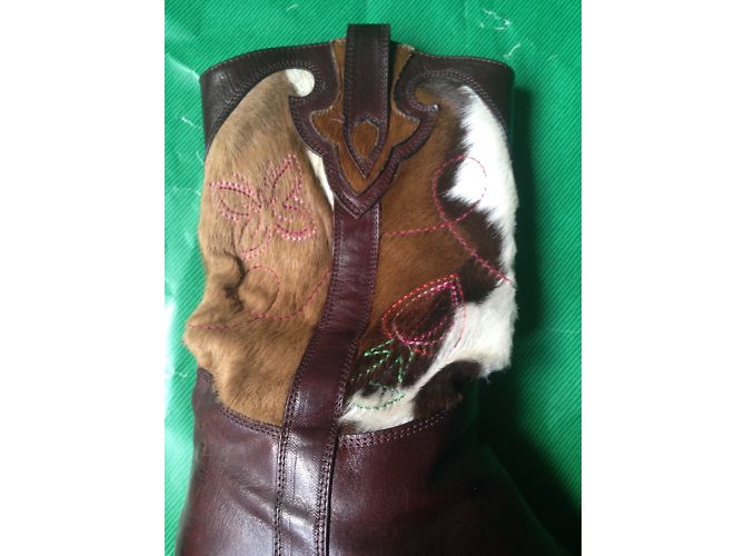 Autre Marque Botas vaqueras franco martini Castaño - vista 3