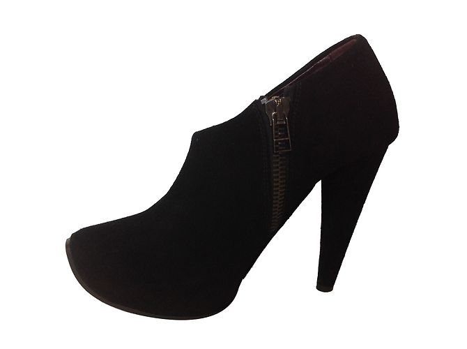 Stivaletti Acne in camoscio nero 39 - vista 2
