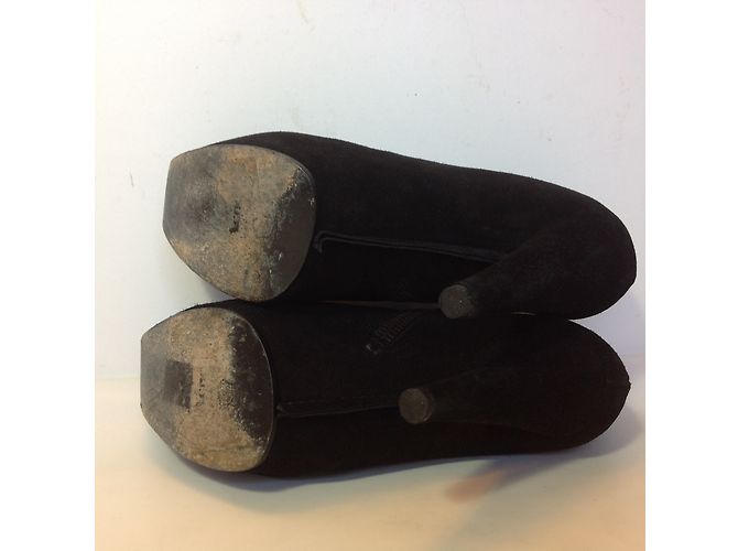 Stivaletti Acne in camoscio nero 39 - vista 4
