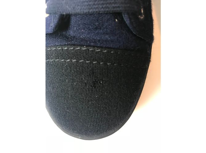 Sneakers Chanel Blu Marina e Nero in Tela Blu navy - vista 5
