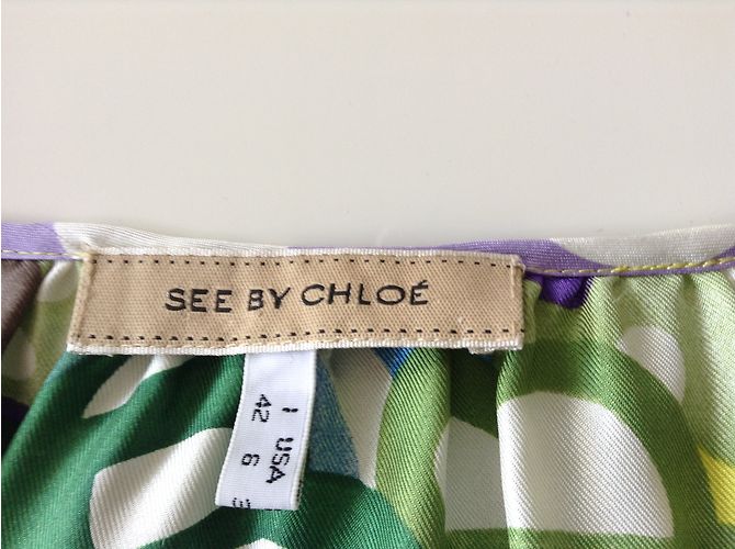 Tunica See by Chloé in seta multicolore - vista 6