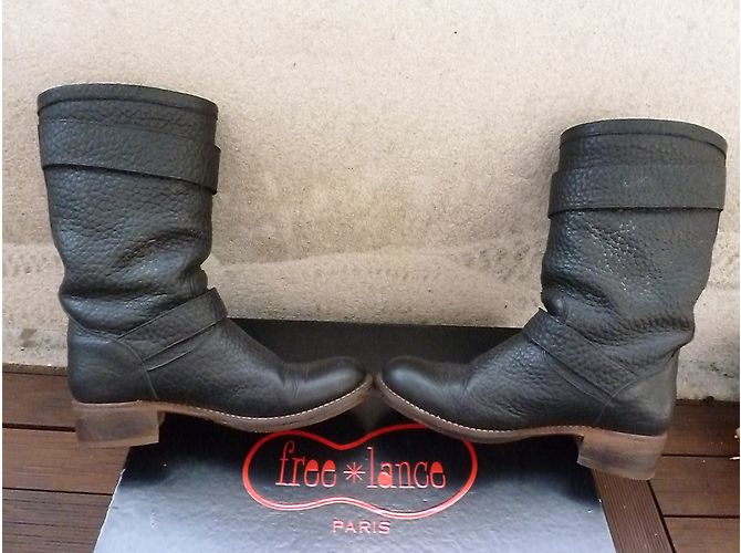 Free Lance TOMMY 4 STRAPMIDBOTTE Schwarz - Ansicht 3