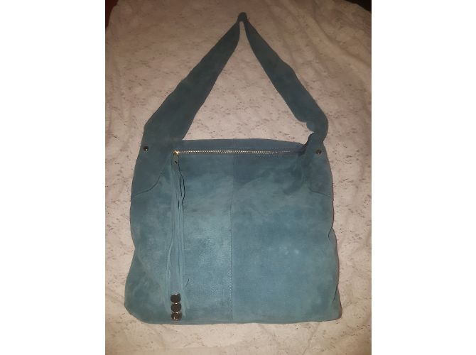 Autre Marque Borsa BELLUCCI in scamosciato blu - vista 4