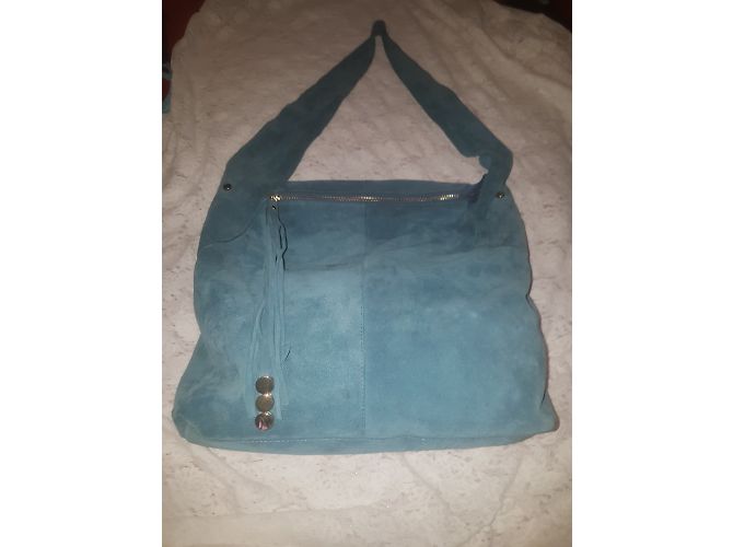 Autre Marque Borsa BELLUCCI in scamosciato blu - vista 5