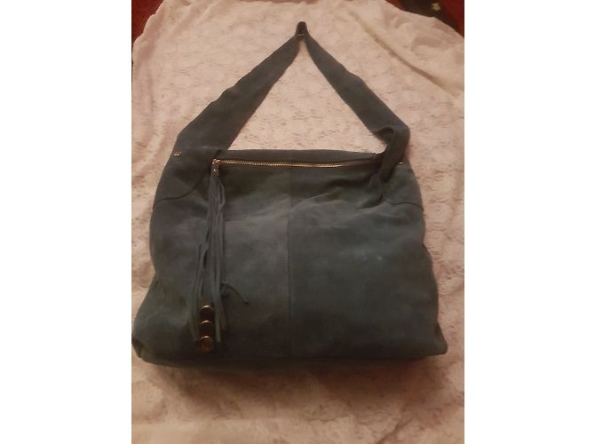Autre Marque Borsa BELLUCCI in scamosciato blu - vista 7