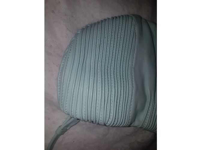 Borsa a mano Miu Miu in pelle blu - vista 14