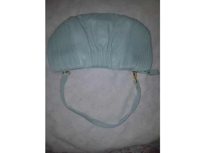 Borsa a mano Miu Miu in pelle blu - vista 21