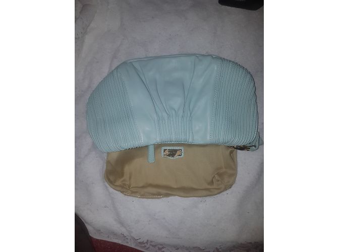 Borsa a mano Miu Miu in pelle blu - vista 23