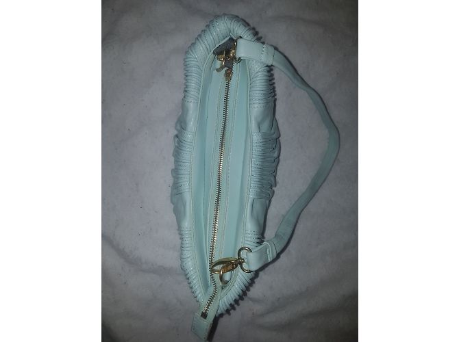 Borsa a mano Miu Miu in pelle blu - vista 4