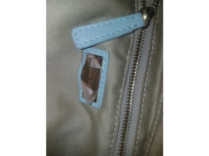 Borsa a mano Miu Miu in pelle blu - vista 6