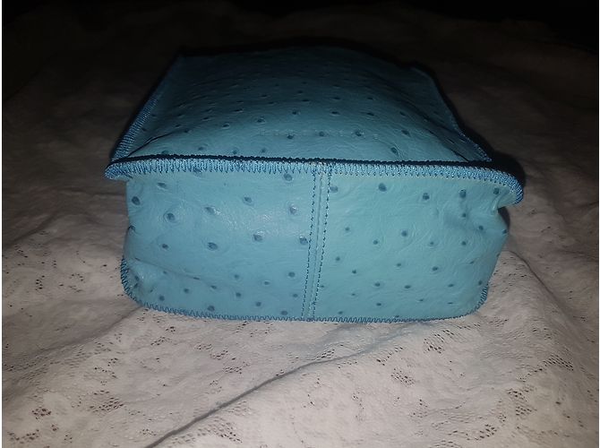 Autre Marque Coccinelle Mini Borsa Blu in Pelle - vista 3