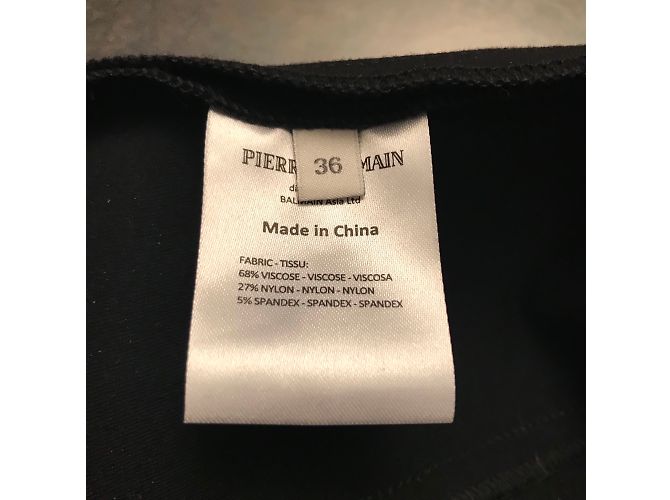 Pierre Balmain Kleid schwarz Viscose - Ansicht 5