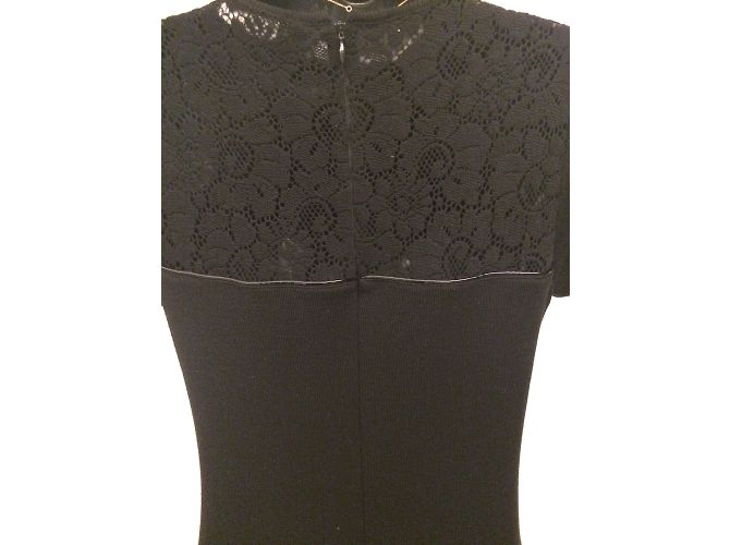 Autre Marque Schwarzes Kleid Lil for the Other mit Spitze an den Schultern - Ansicht 2