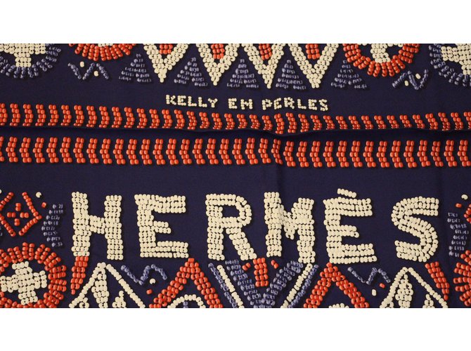 Hermès Kelly und Perles Marineblau - Ansicht 2