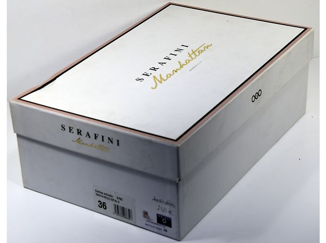 Baskets Serafini Manhattan Beige en Daim - vue 11