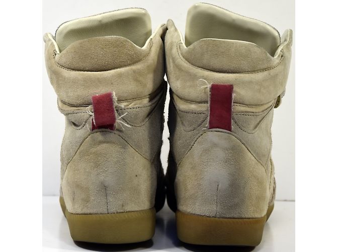 Baskets Serafini Manhattan Beige en Daim - vue 6