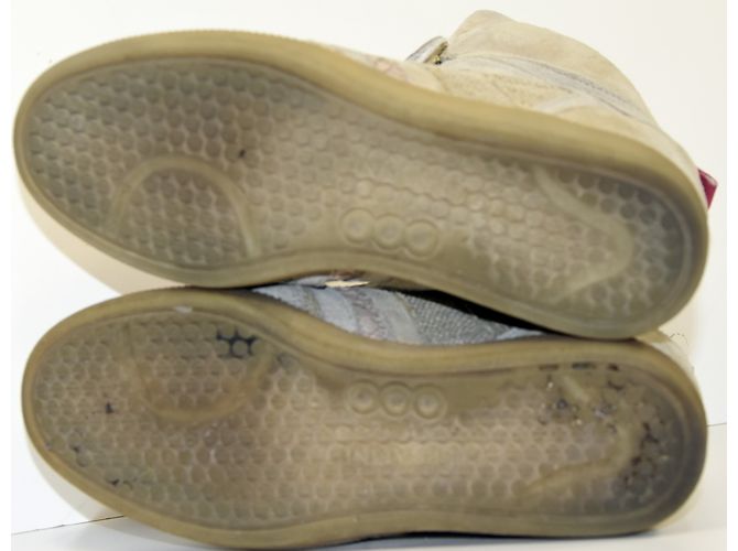 Baskets Serafini Manhattan Beige en Daim - vue 8