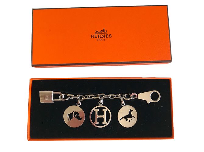 Hermès Taschenanhänger Silber - Ansicht 2